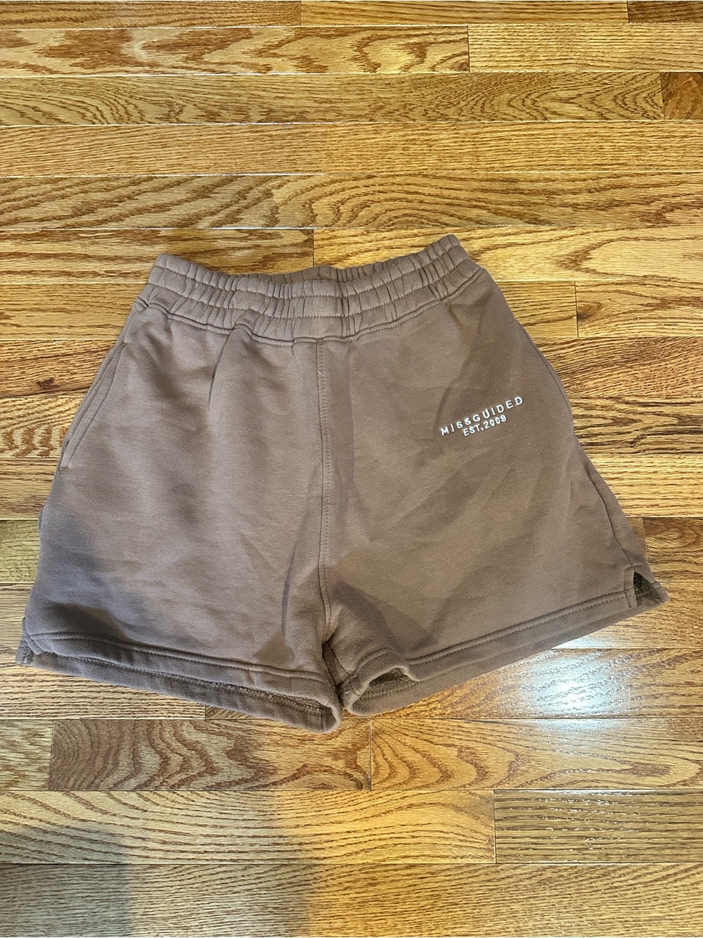 Missguided Taupe Elastic Waist Lounge Shorts